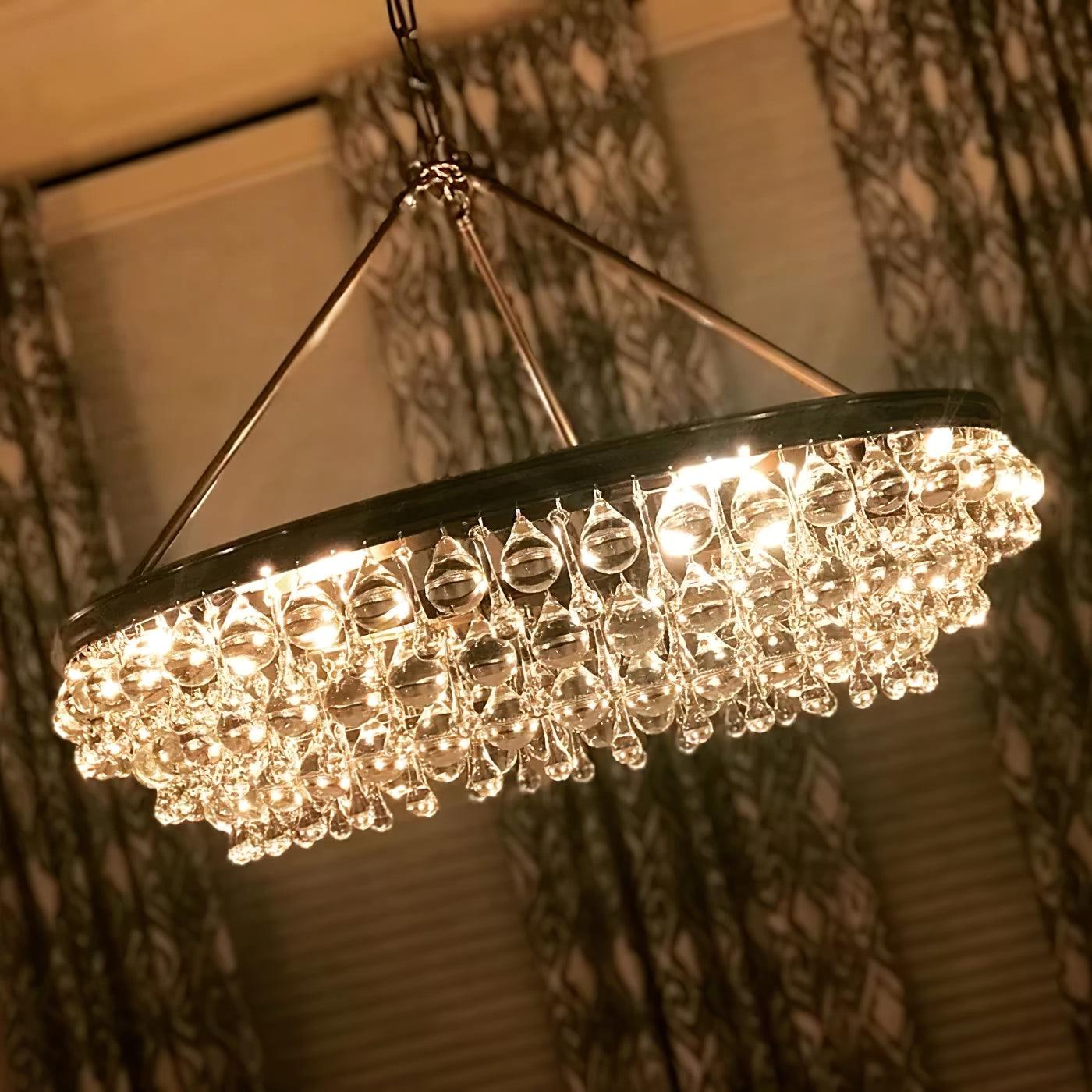 Avelis Postmodern Luxury Unique Tiered Crystal Chandelier - Letslighting