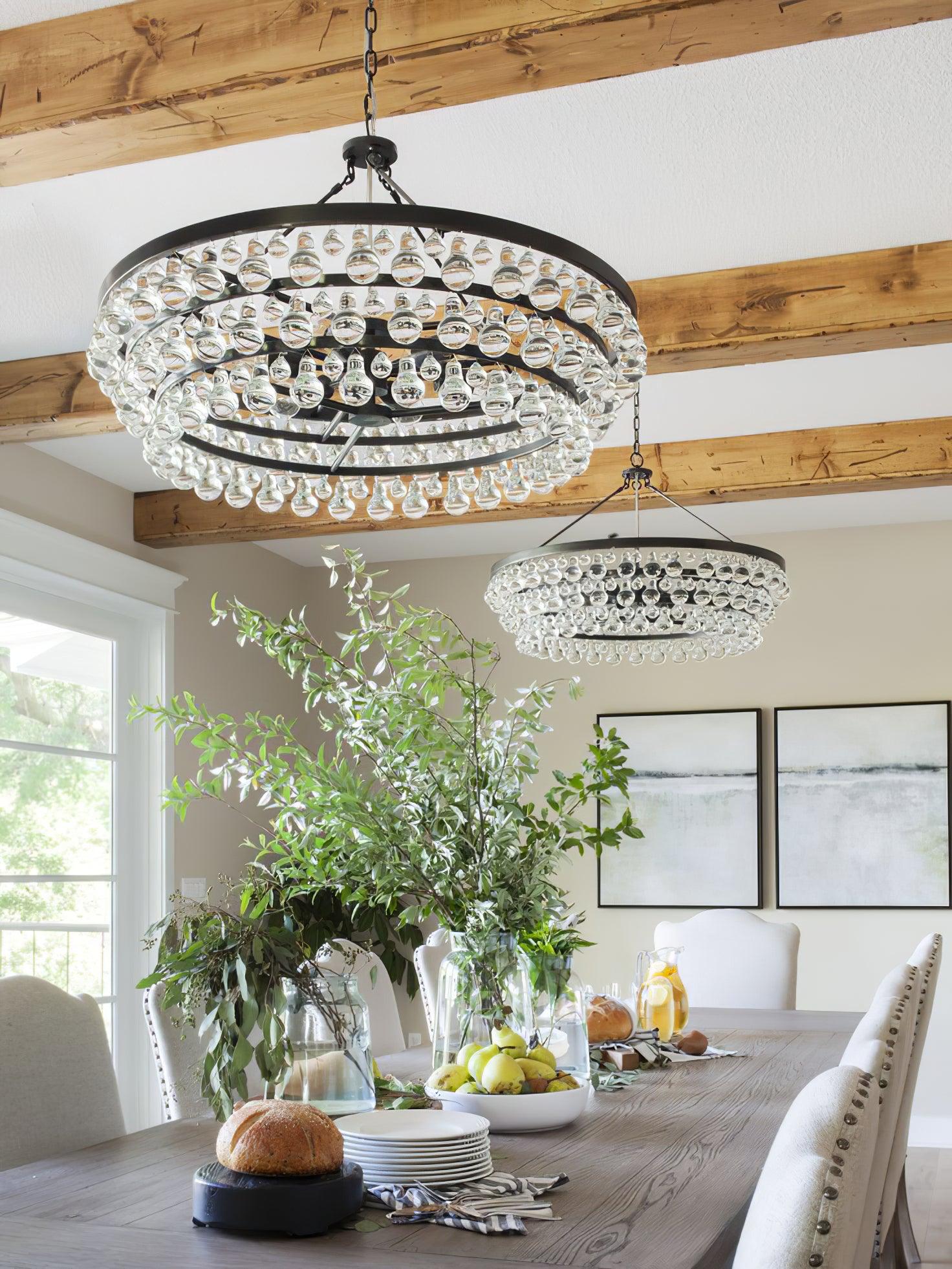 Avelis Postmodern Luxury Unique Tiered Crystal Chandelier - Letslighting