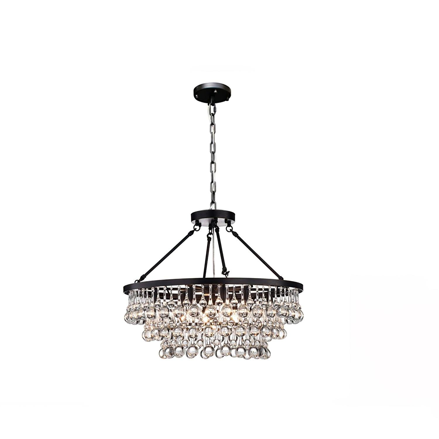 Avelis Postmodern Luxury Unique Tiered Crystal Chandelier - Letslighting