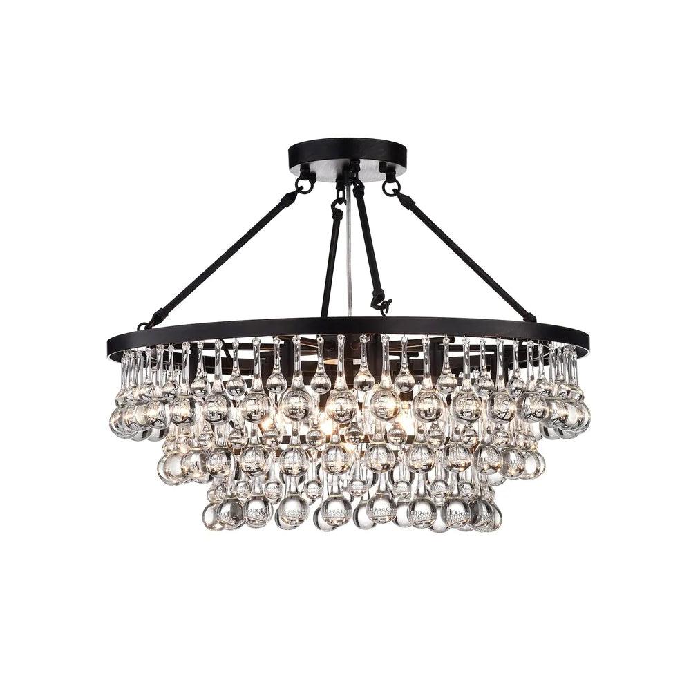 Avelis Postmodern Luxury Unique Tiered Crystal Chandelier - Letslighting