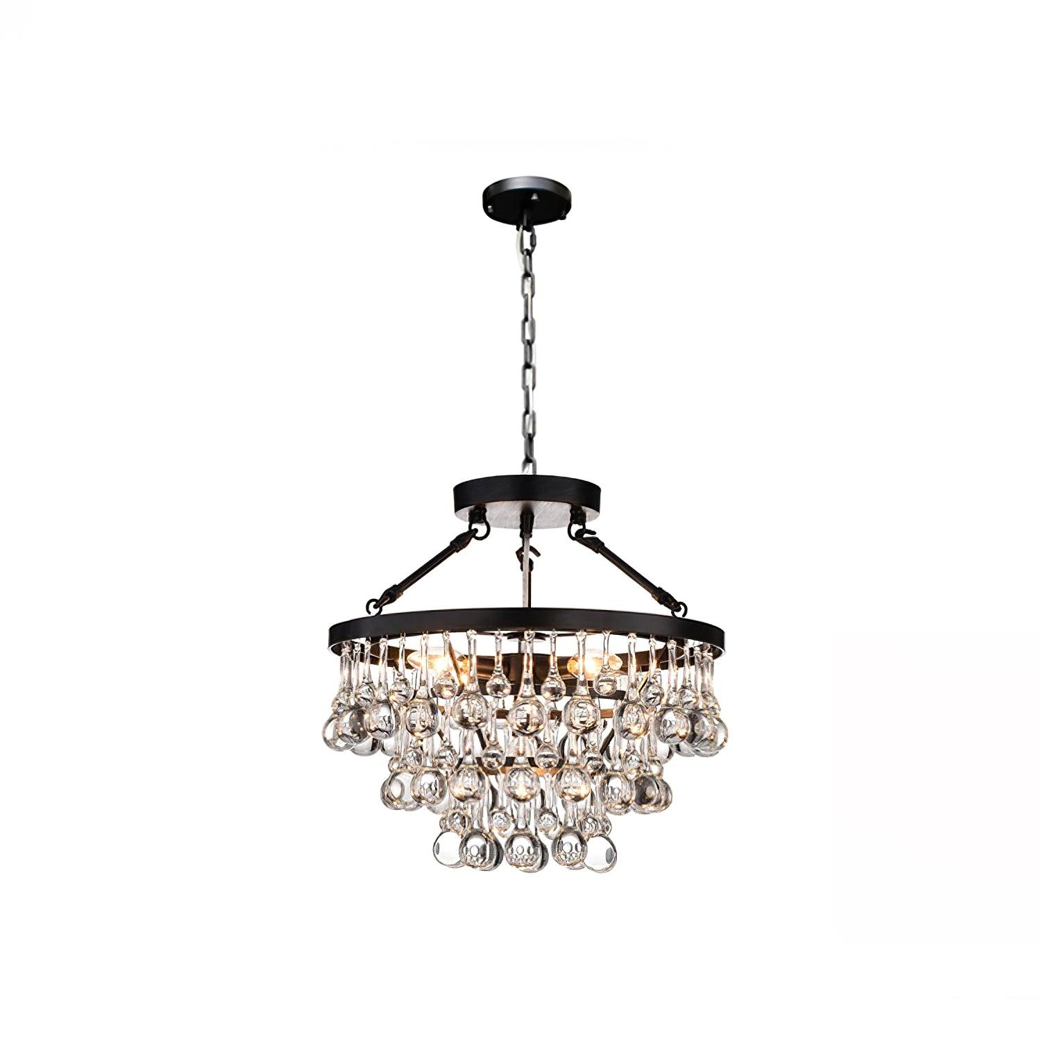 Avelis Postmodern Luxury Unique Tiered Crystal Chandelier - Letslighting