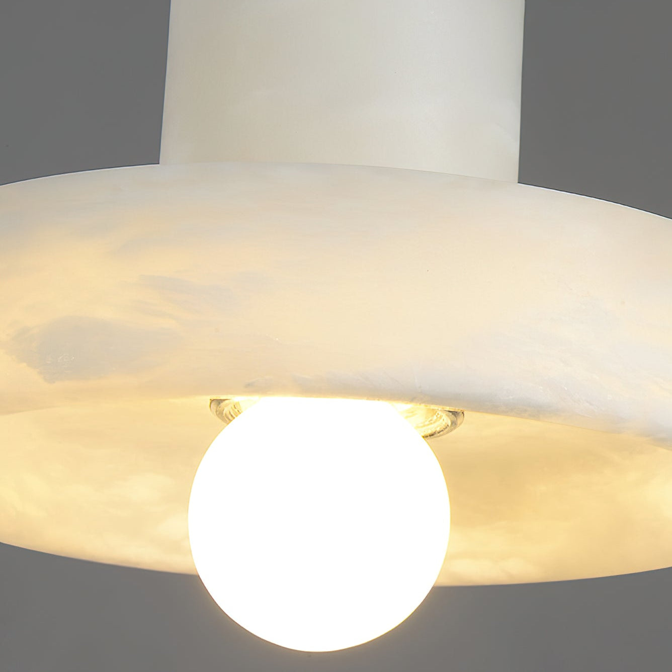 Ritta Pendant Lamp Alabaster Hat-Shape