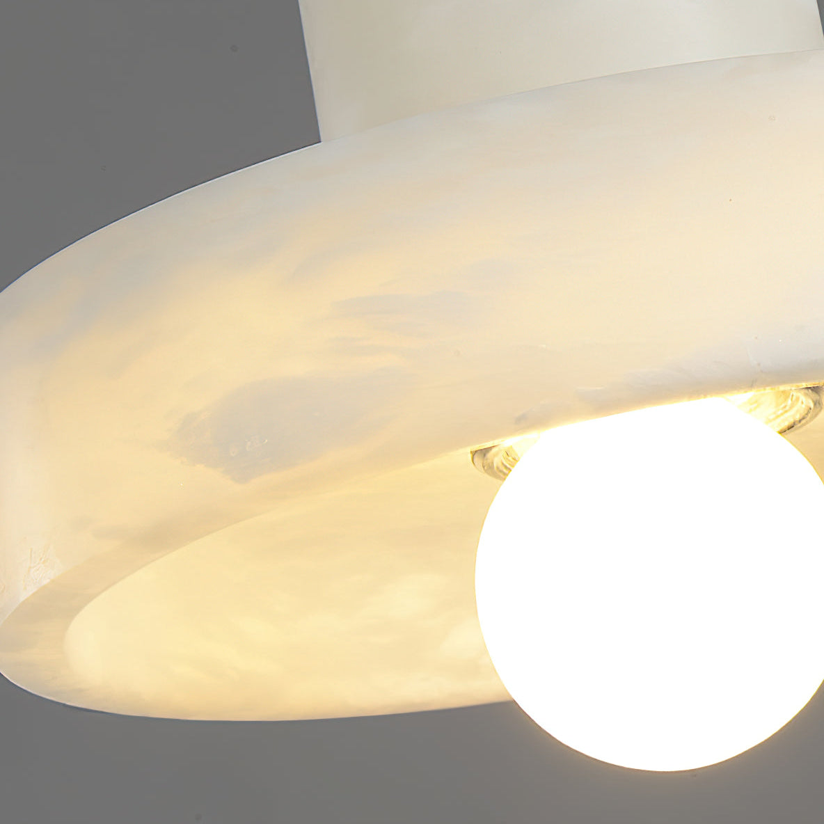 Ritta Pendant Lamp Alabaster Hat-Shape