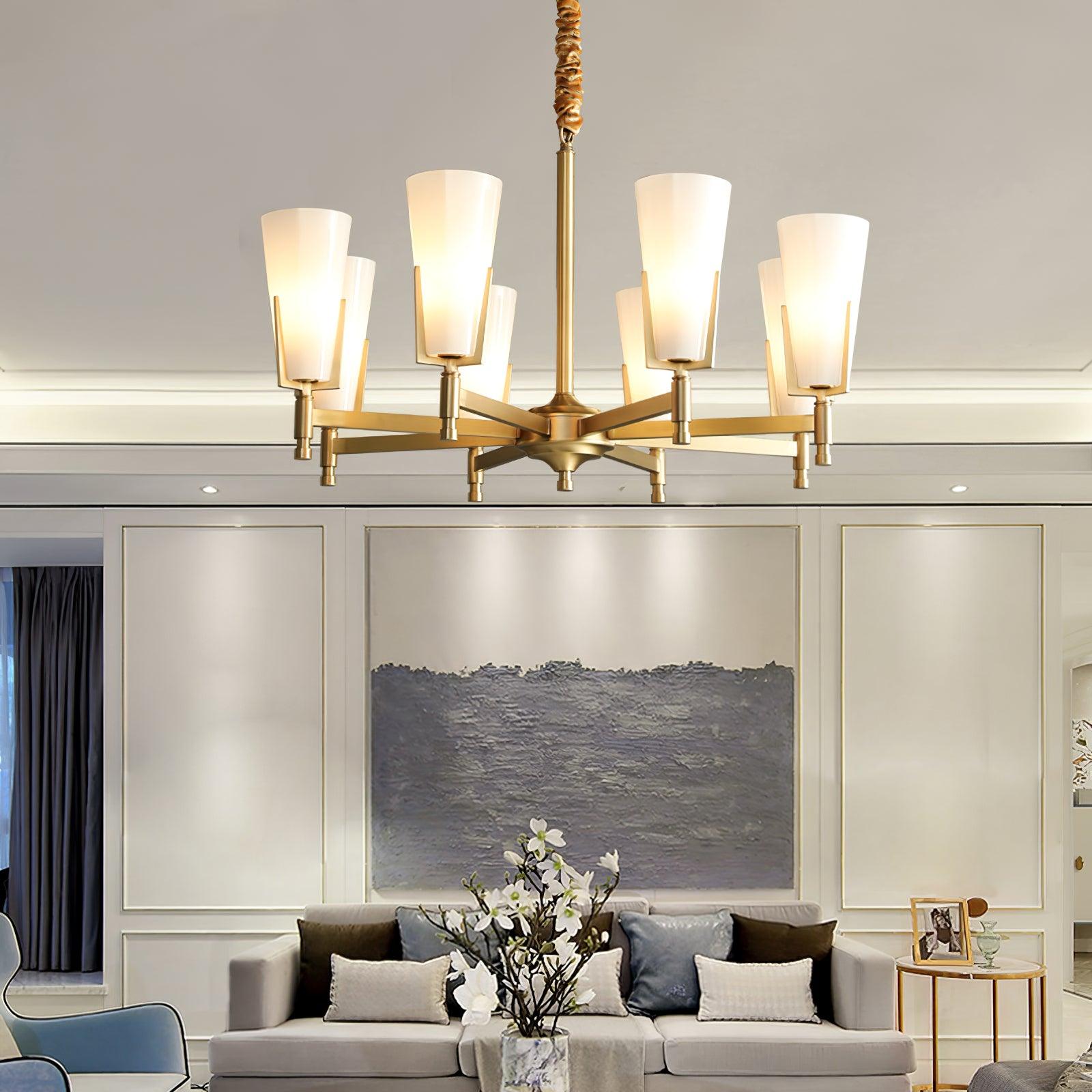 Gleam Luxury Brass Chandelier - Letslighting