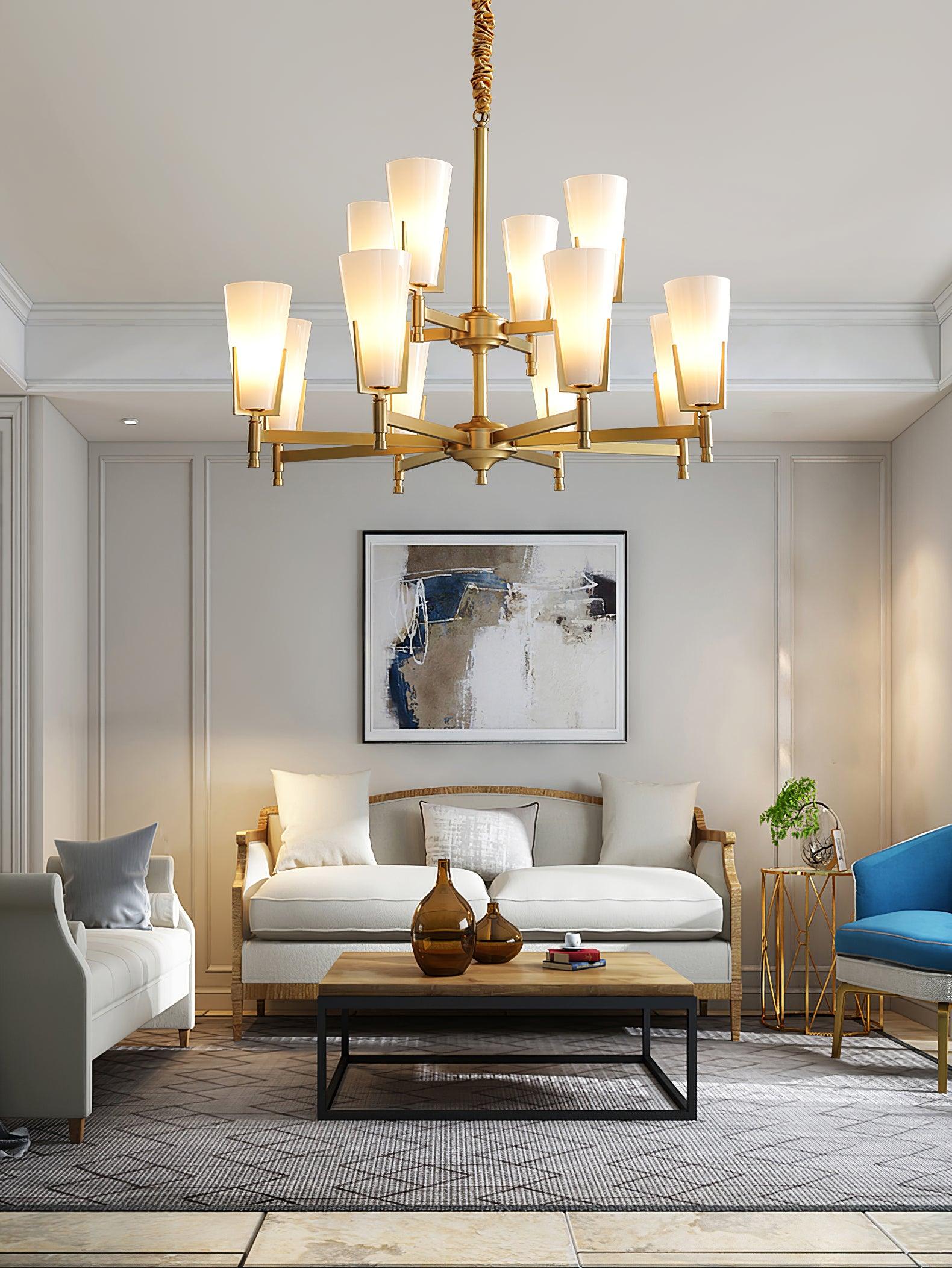 Gleam Luxury Brass Chandelier - Letslighting