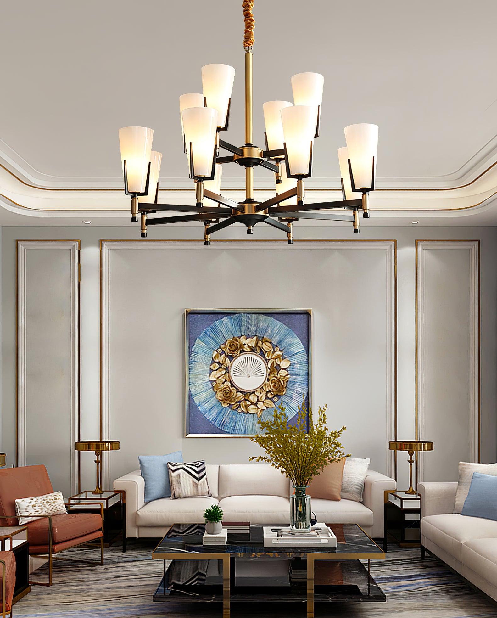Gleam Luxury Brass Chandelier - Letslighting