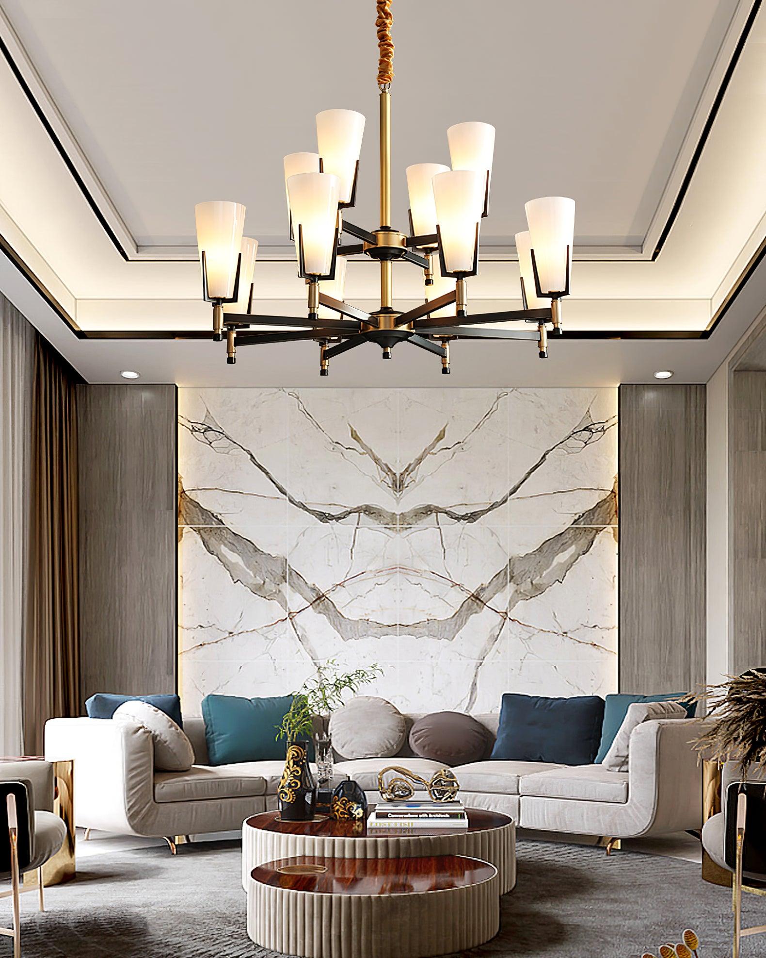 Gleam Luxury Brass Chandelier - Letslighting