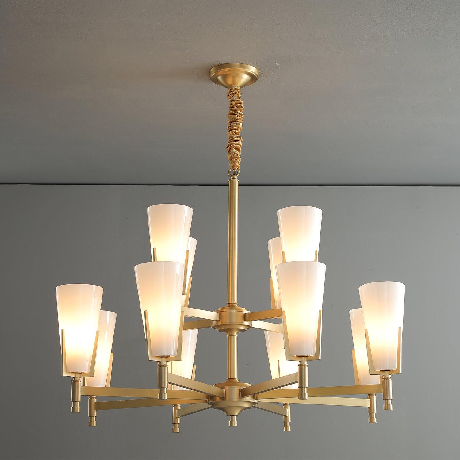 Gleam Luxury Brass Chandelier - Letslighting