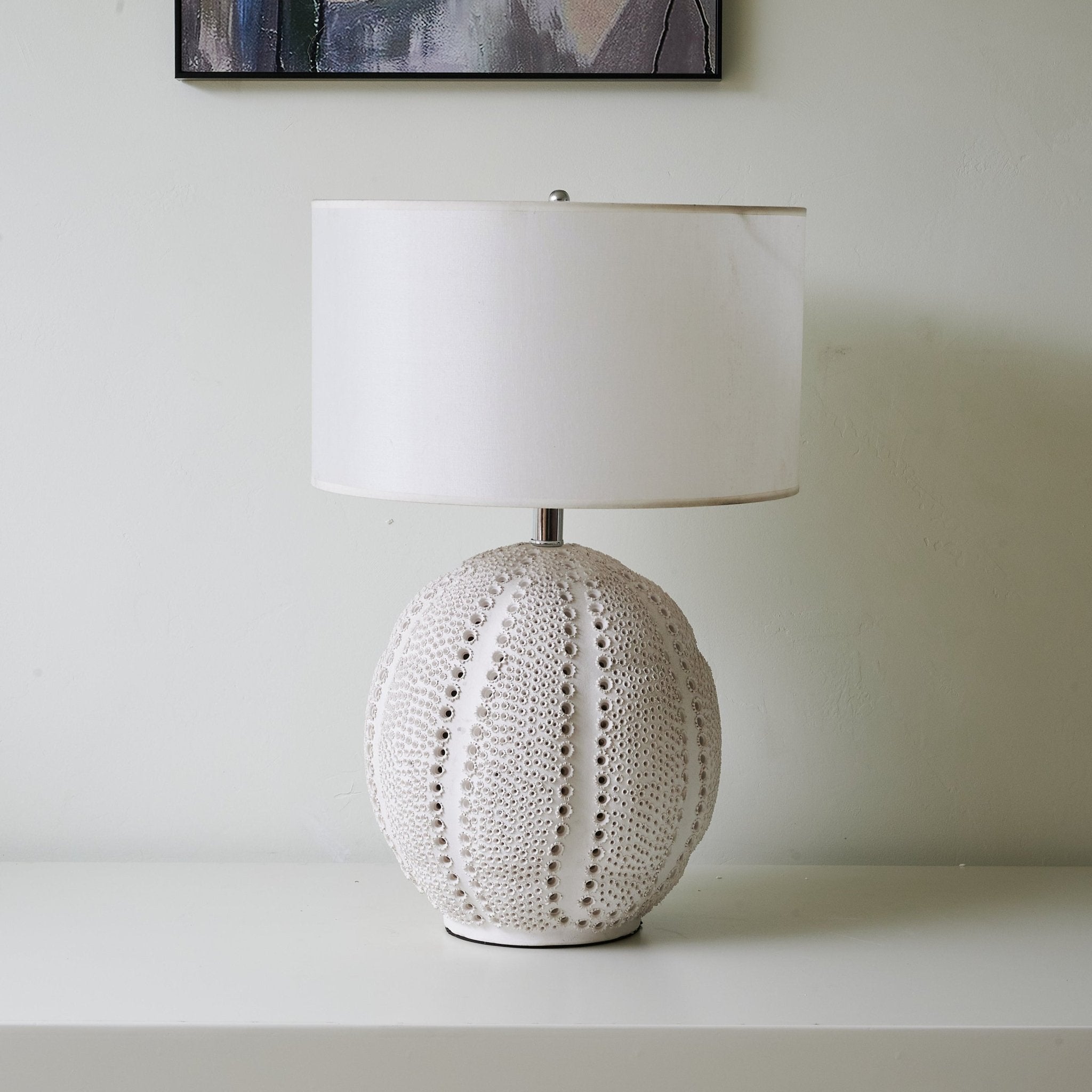Polara Ceramic Fabric Table Lamp - Letslighting