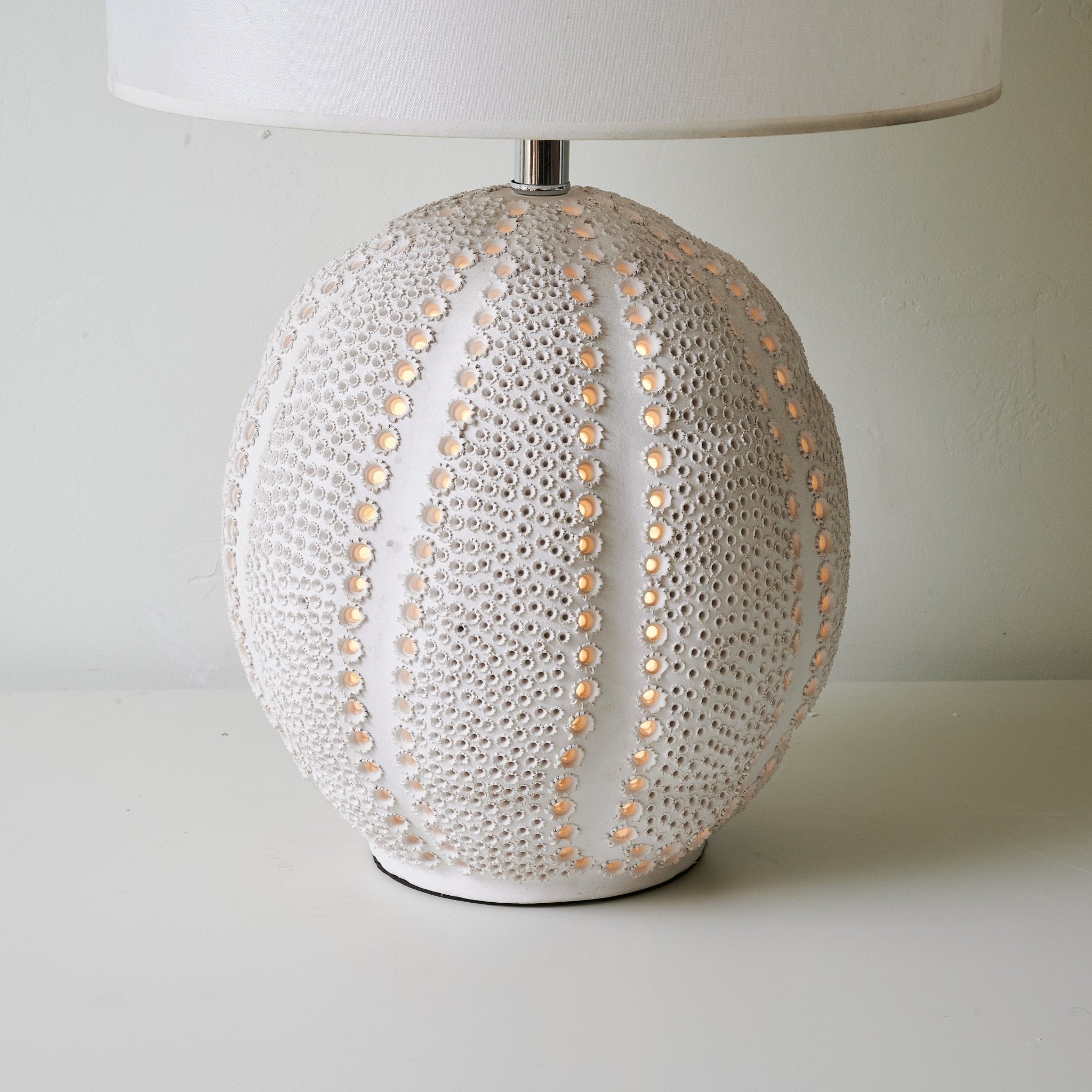Polara Ceramic Fabric Table Lamp - Letslighting