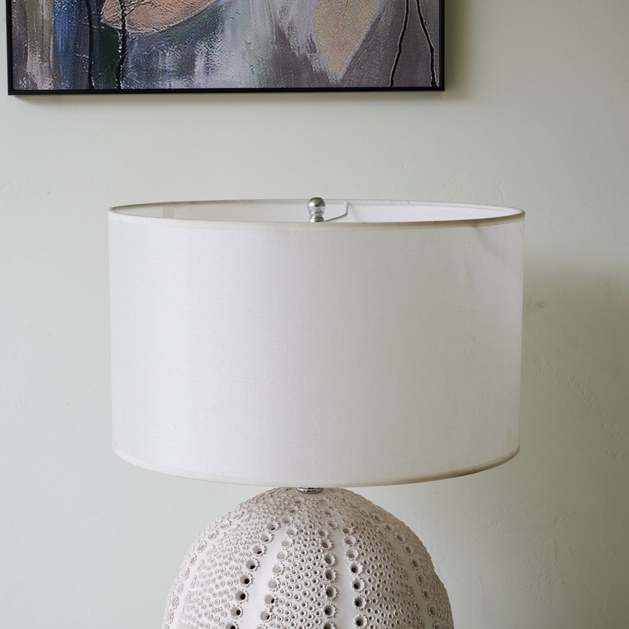 Polara Ceramic Fabric Table Lamp - Letslighting
