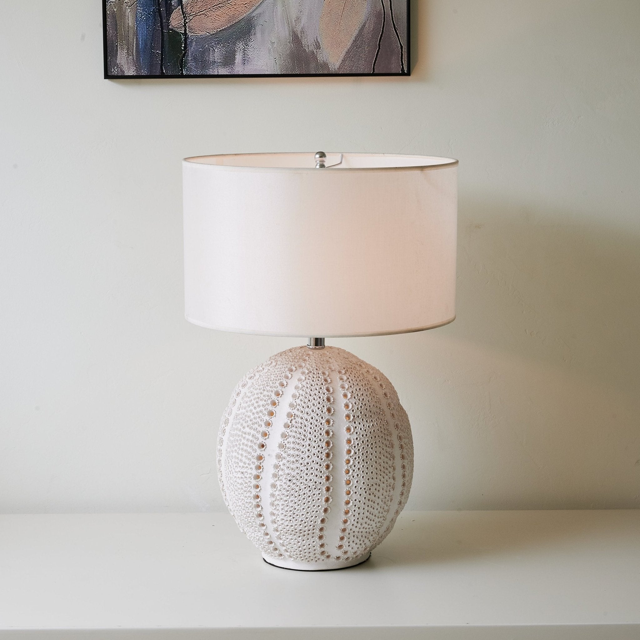 Polara Ceramic Fabric Table Lamp - Letslighting