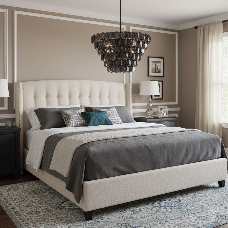 Uroko Modern Metal & Glass Chandelier