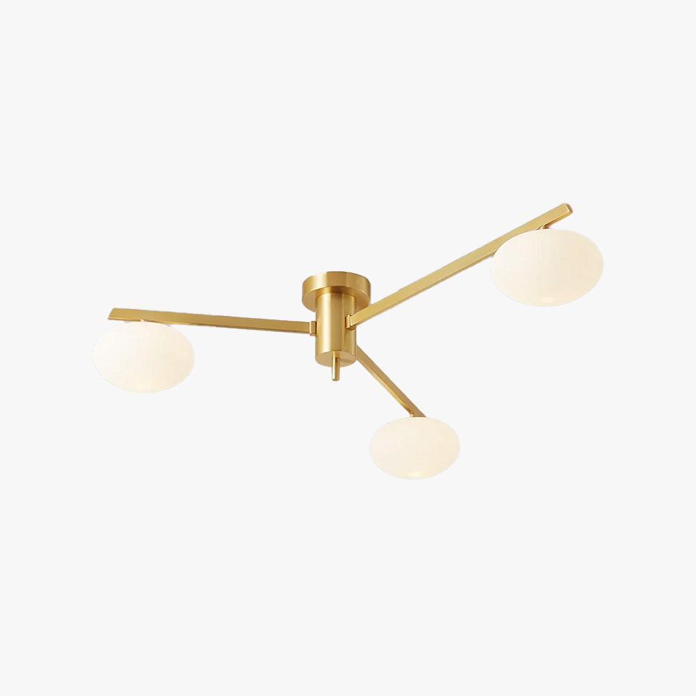 Valentina Modern Glass Black Ceiling Light - Letslighting