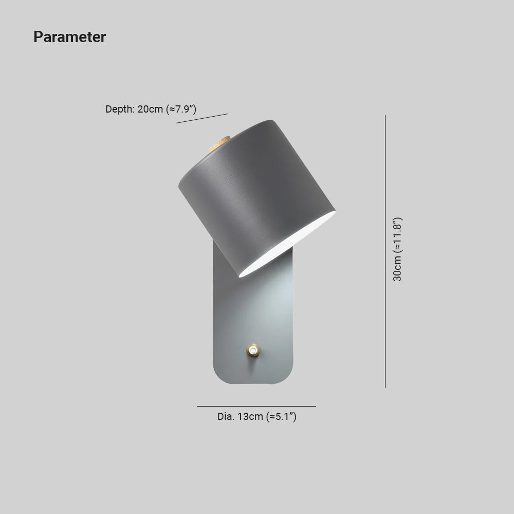 Aria  Rotatable Cylinder Wall Lamp