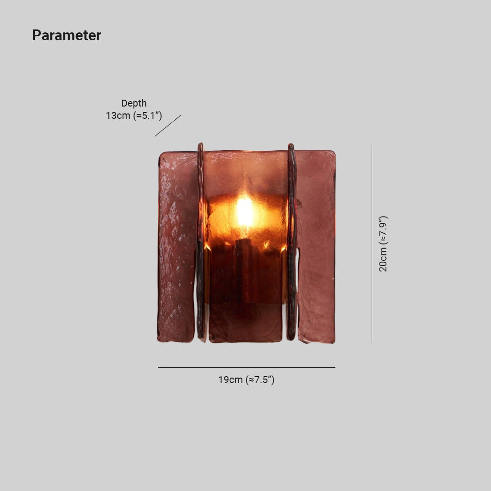 Solanic Glass Artistic Wall Lamp
