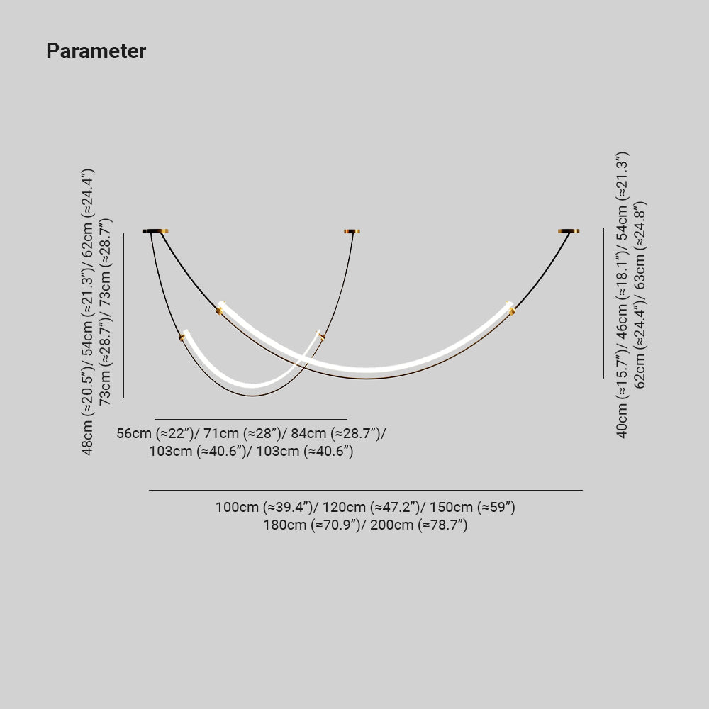 Arisha Curved LED Pendant Light