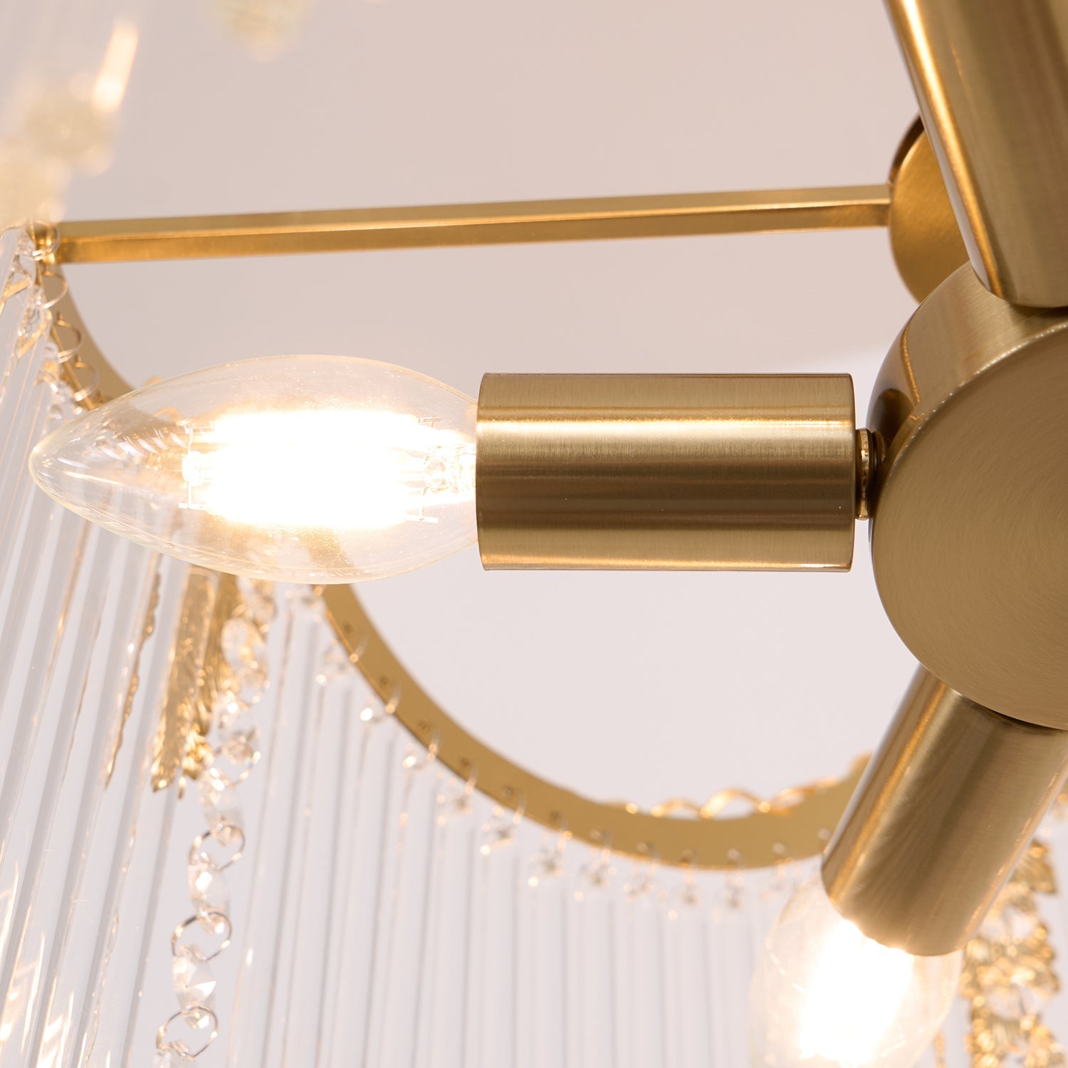 Kristy Luxurious Glass Chandeliers Farmhouse - Letslighting