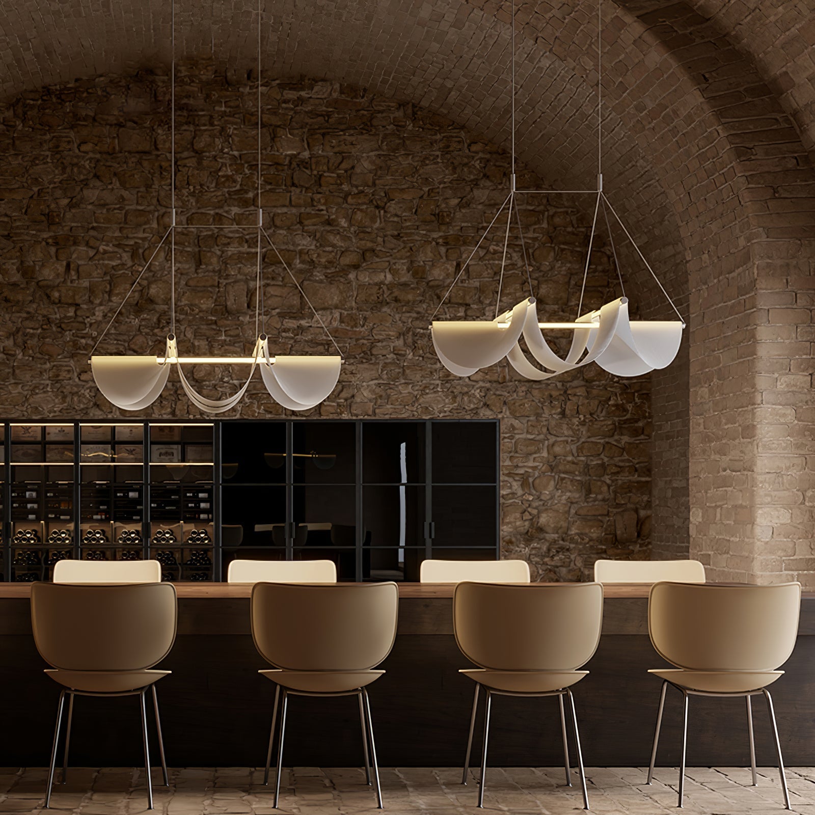 Covela Postmodern Luxury Ribbon Pendant Lamp - Letslighting