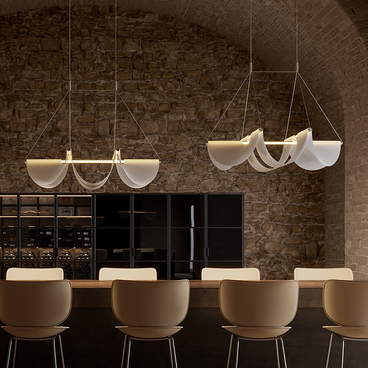 Covela Postmodern Luxury Ribbon Pendant Lamp - Letslighting