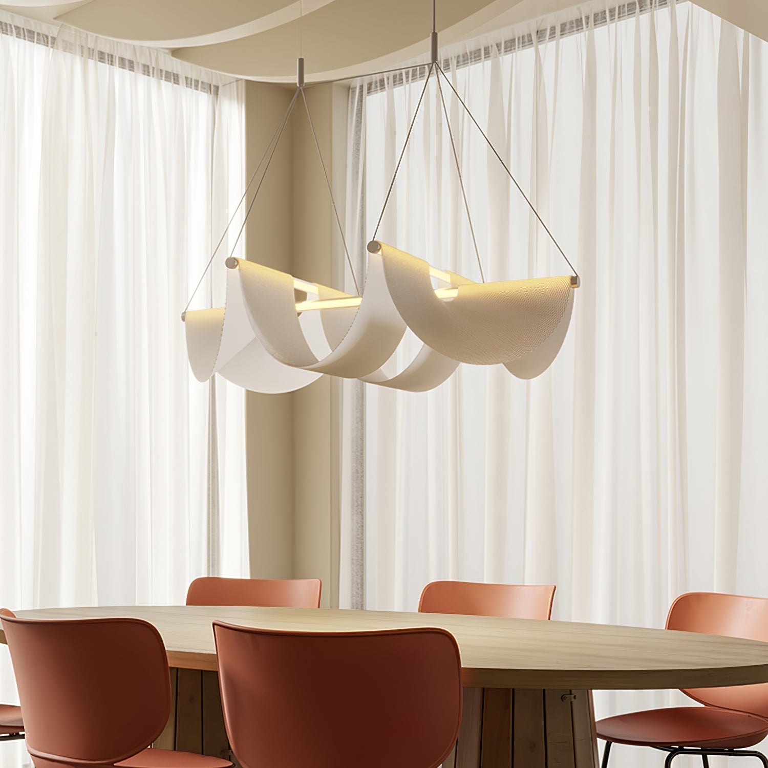 Covela Postmodern Luxury Ribbon Pendant Lamp - Letslighting