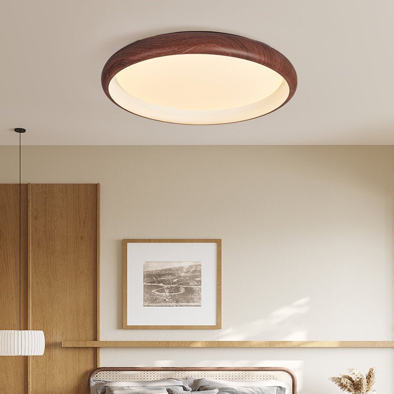 Zesolis Modern Minimalist Walnut Ceiling Light - Letslighting