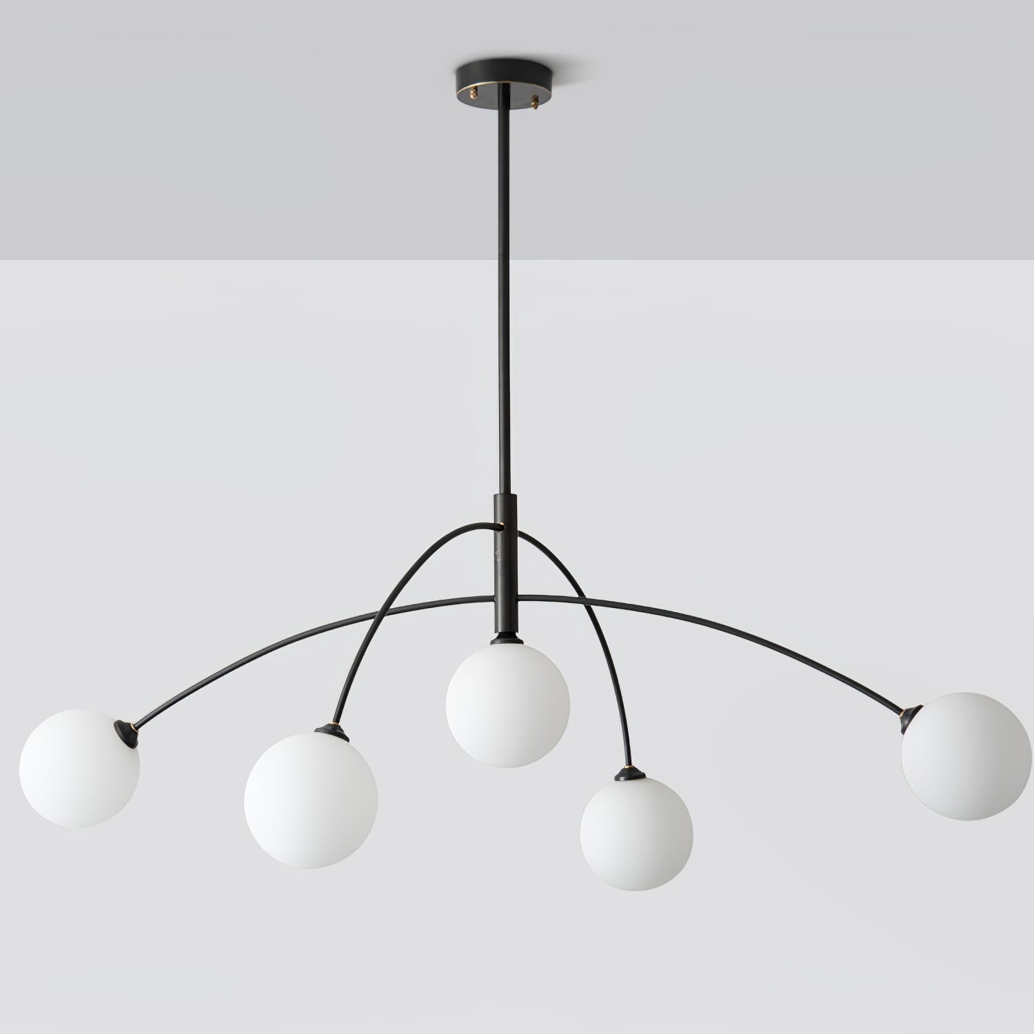Lustra Chandelier Valentina Arc Brass Elegant - Letslighting