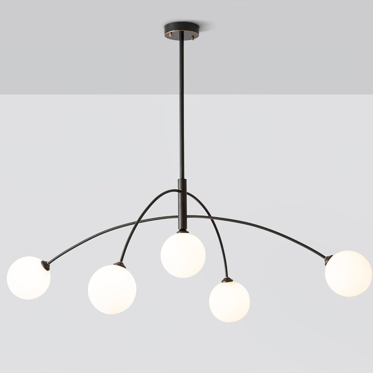 Lustra Chandelier Valentina Arc Brass Elegant - Letslighting