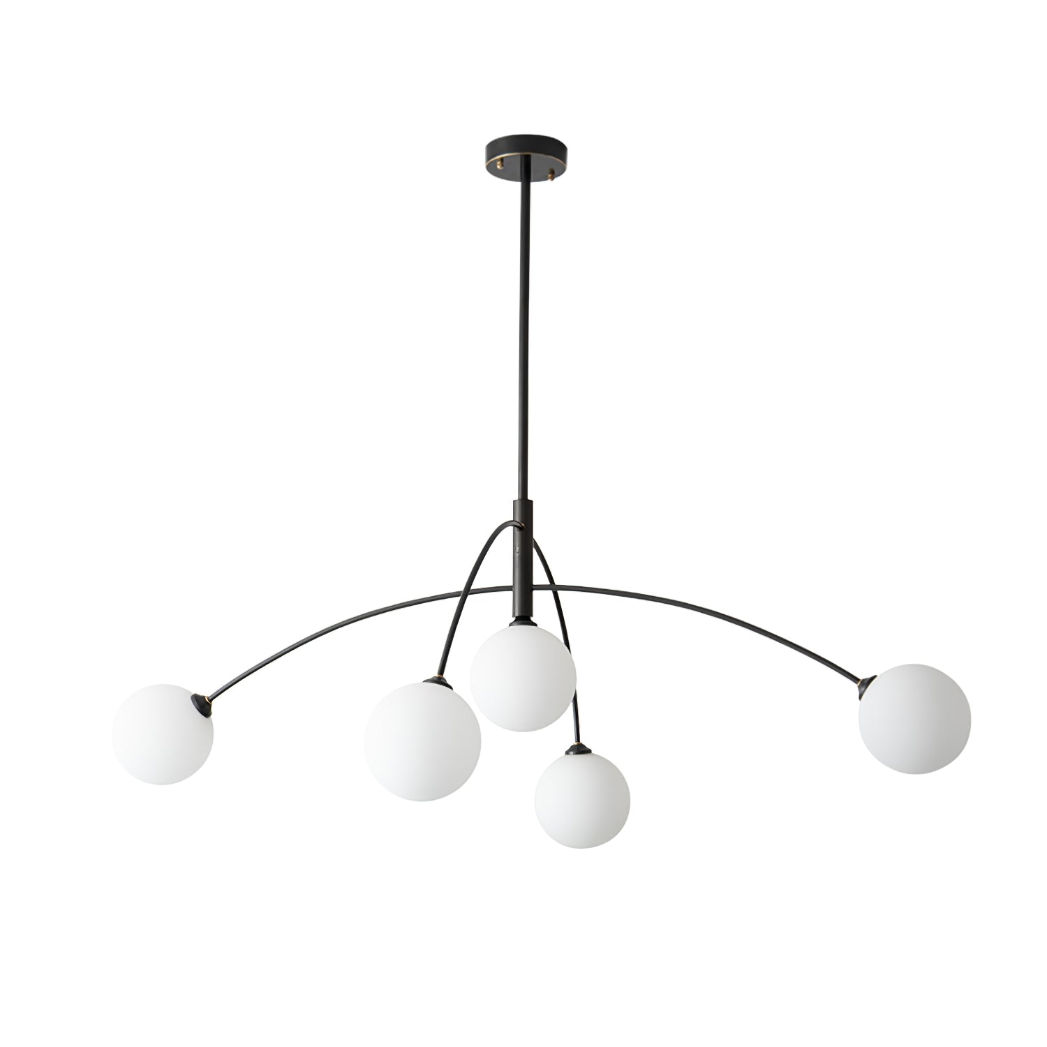 Lustra Chandelier Valentina Arc Brass Elegant - Letslighting
