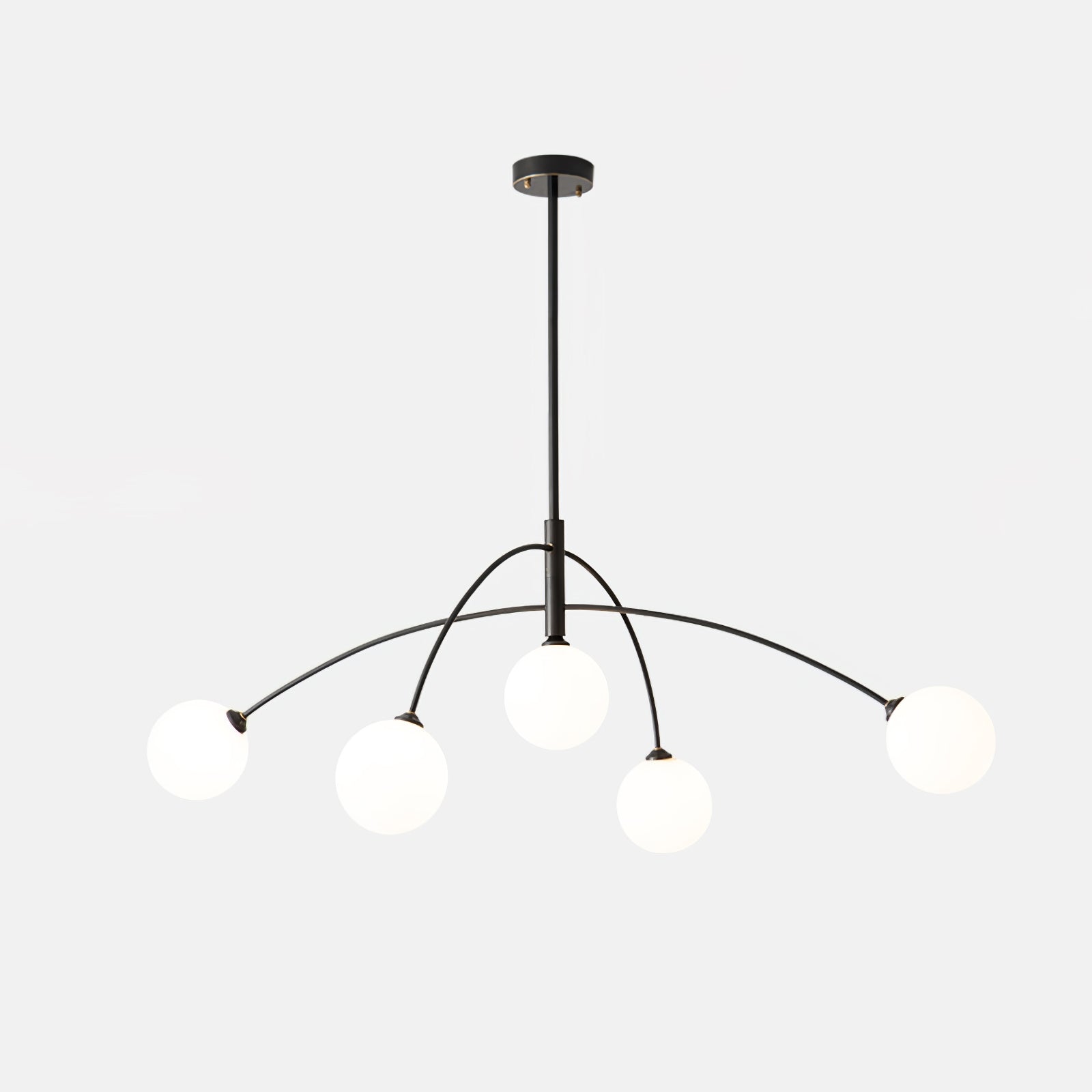 Lustra Chandelier Valentina Arc Brass Elegant - Letslighting