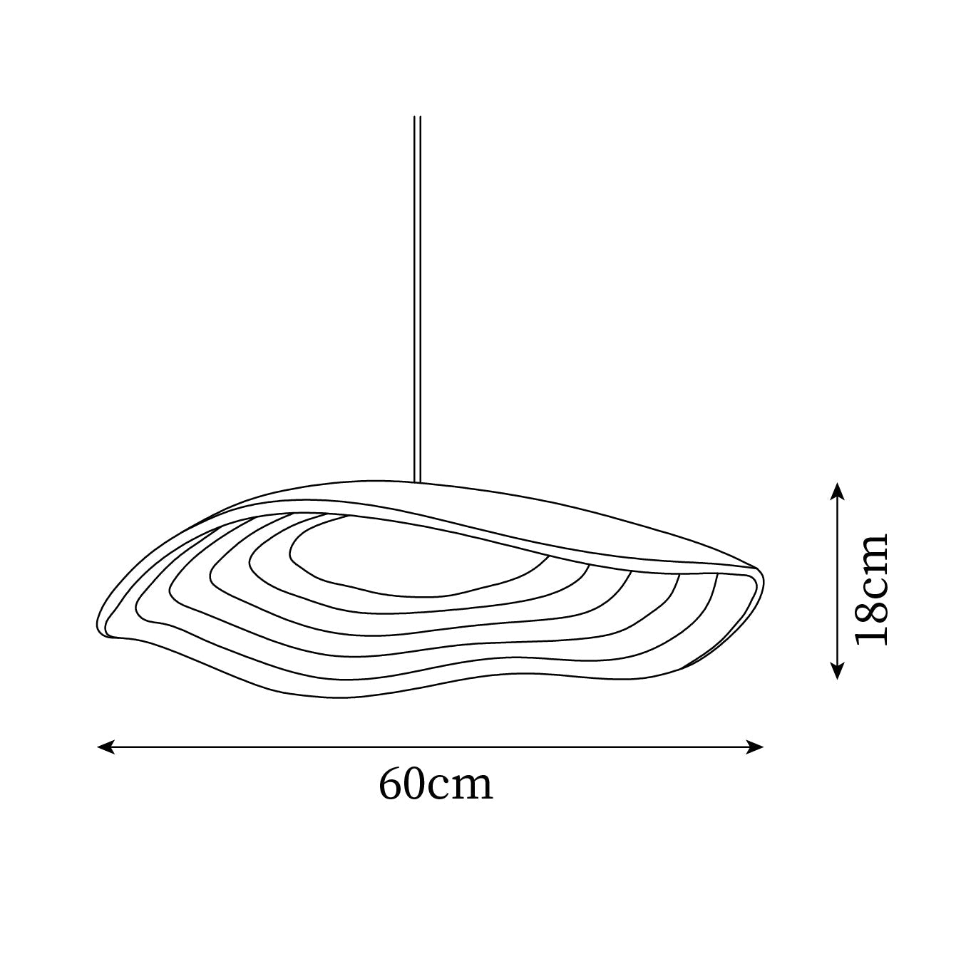 Ovelis Wave Pendant Lamp - Letslighting