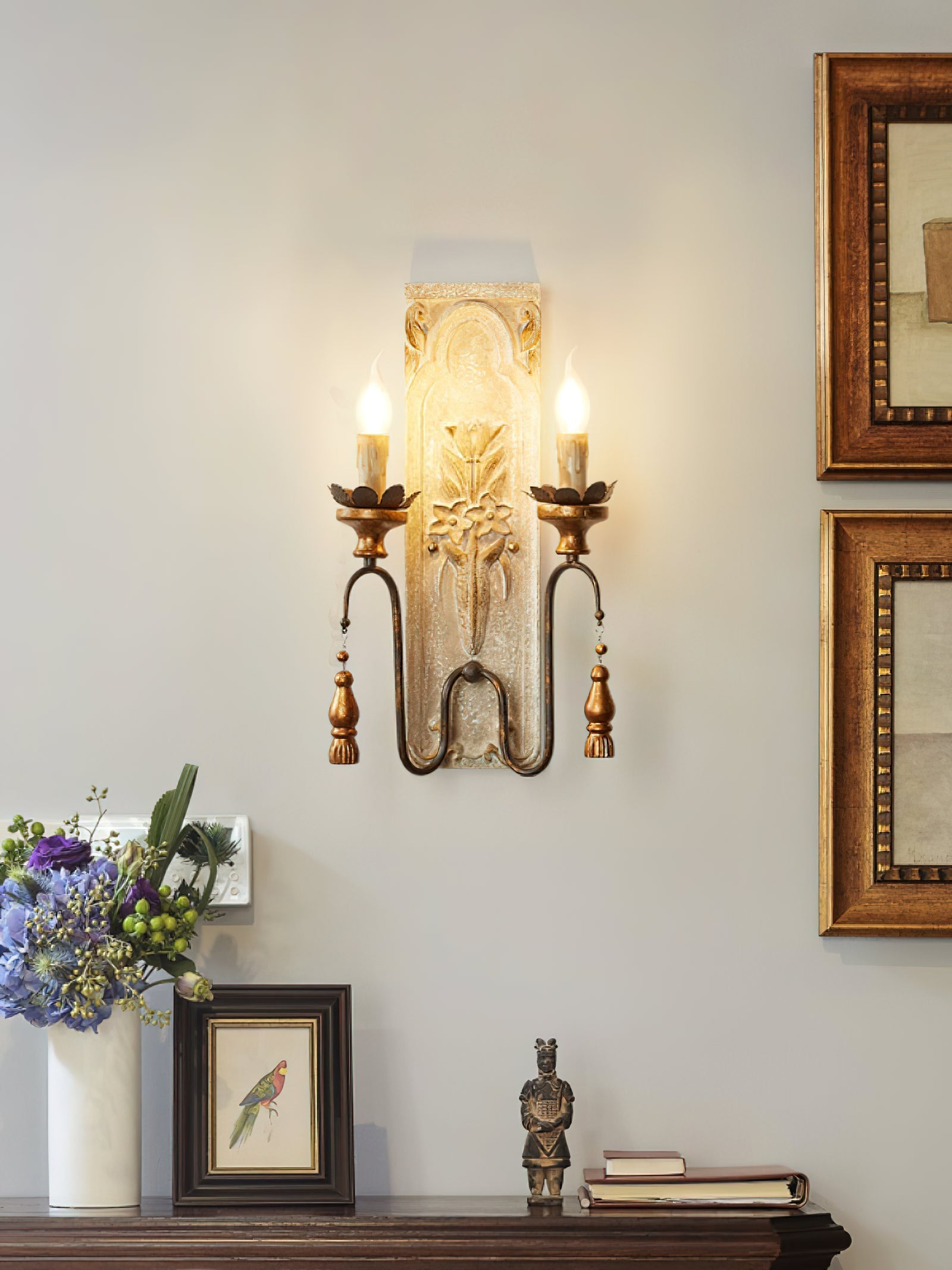 Elsoris Postmodern Luxury Wooden Wall Lamp - Letslighting