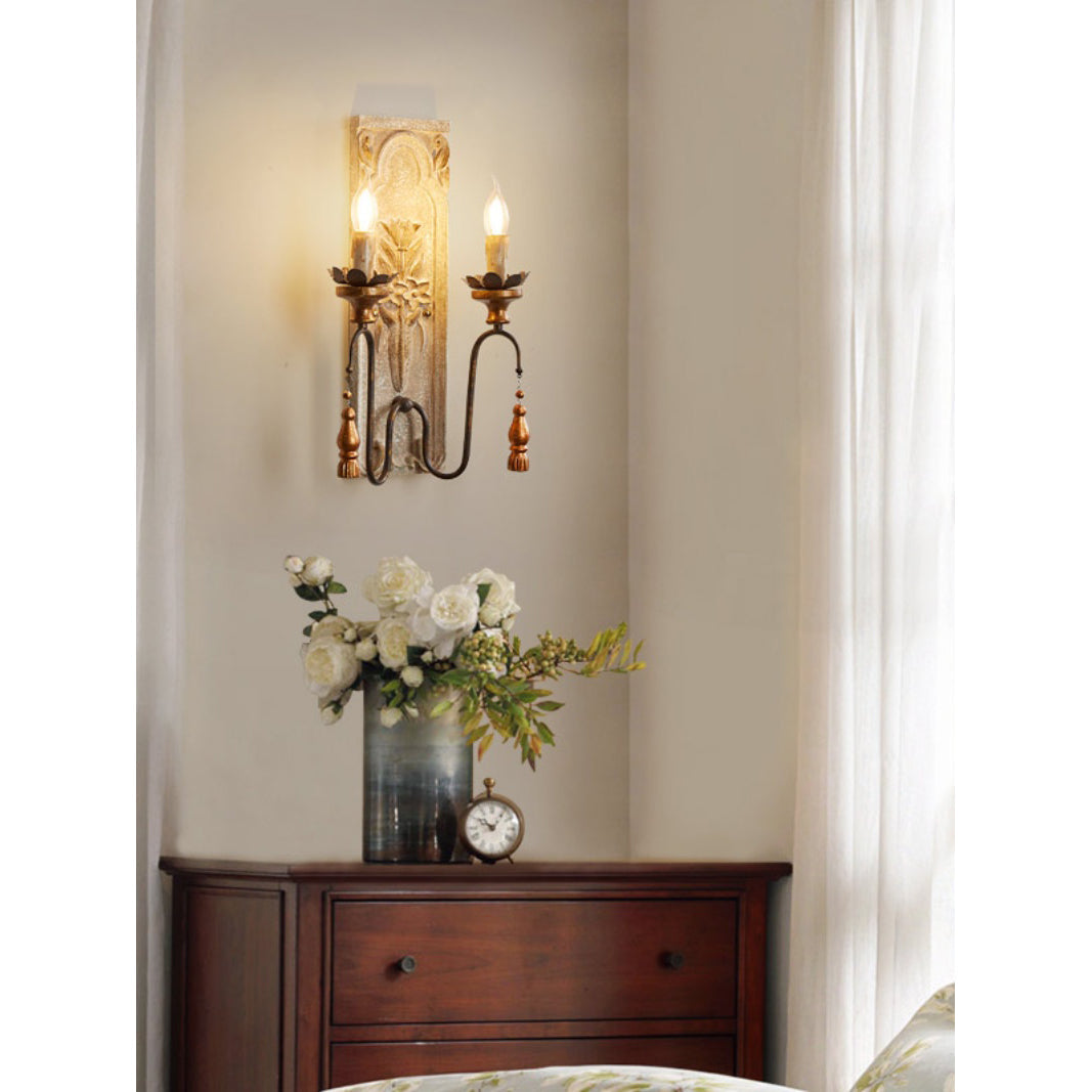 Elsoris Postmodern Luxury Wooden Wall Lamp - Letslighting