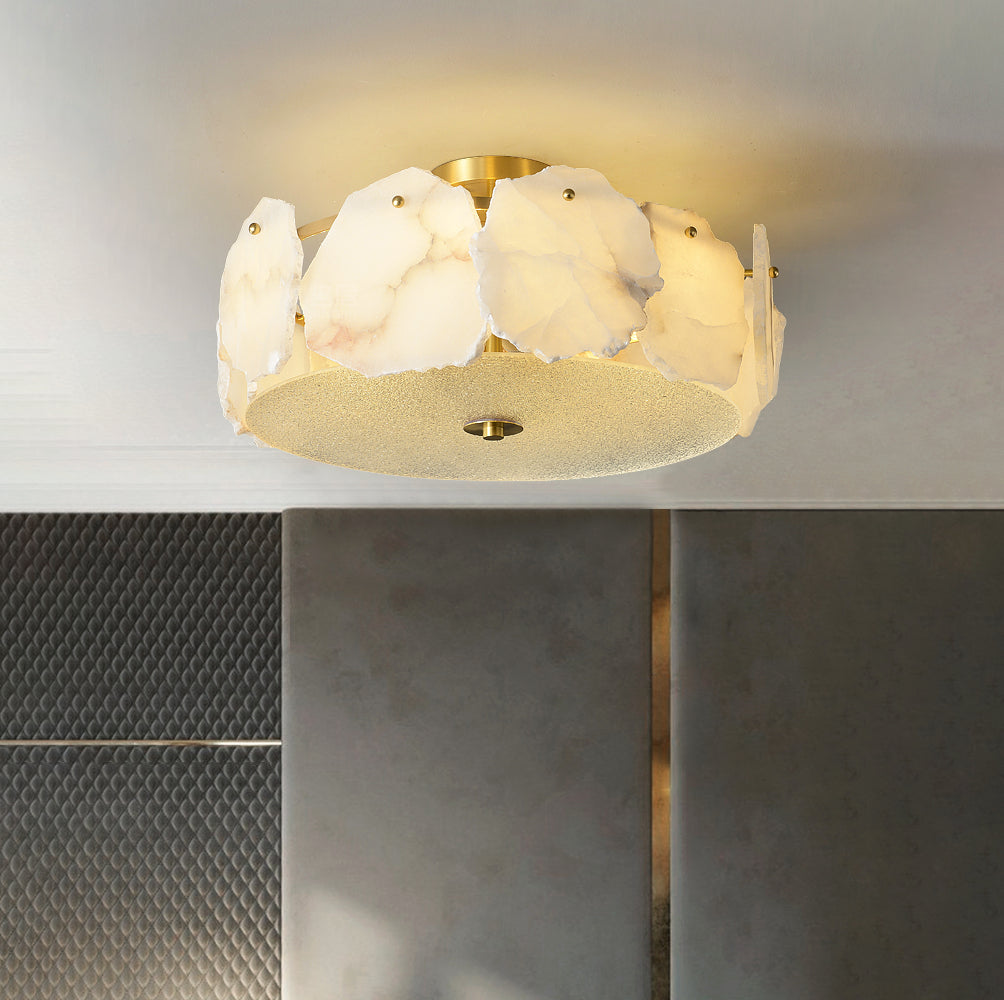 Amara Alabaster Flush Mount Ceiling Light - Letslighting