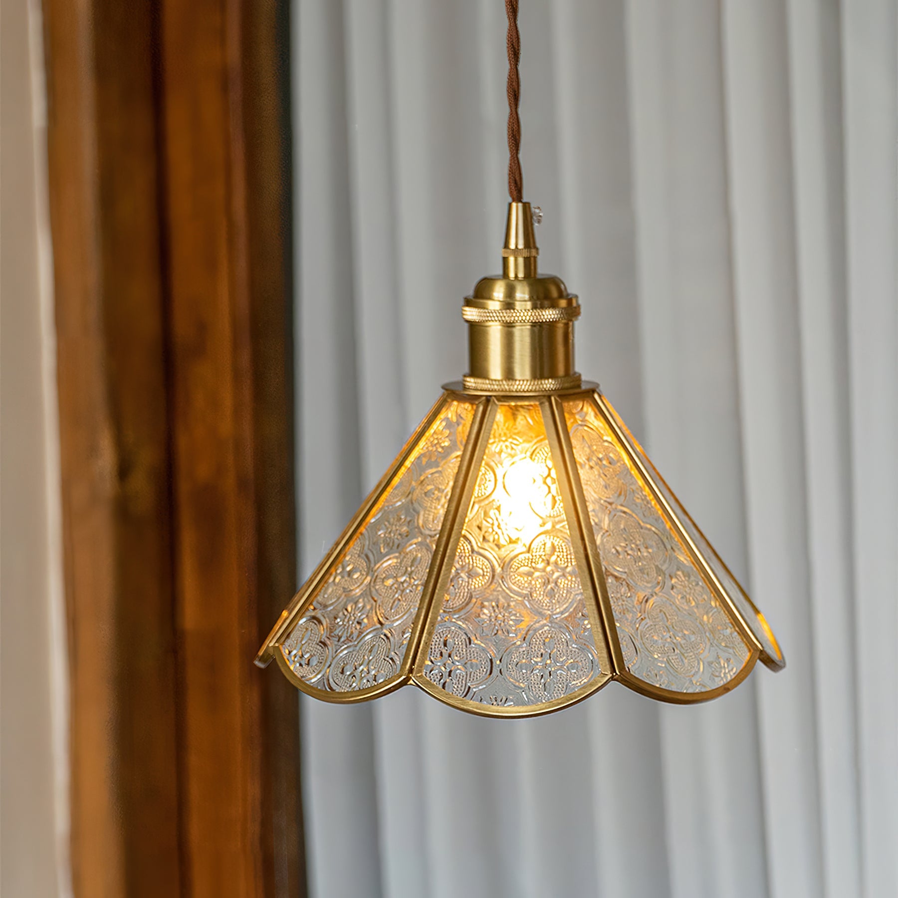 Valeria Pendant Lamp Fluted Glass - Letslighting
