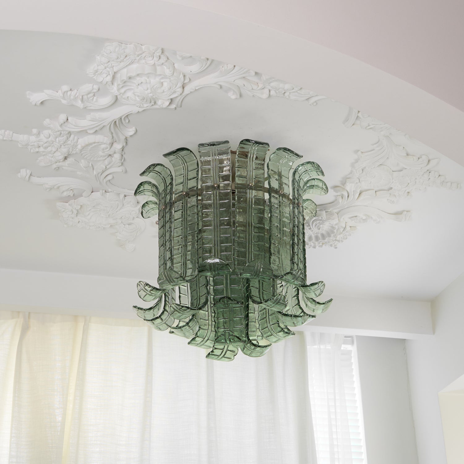 Aurora Ceiling Lamp Murano Glass Petal Vintage - Letslighting
