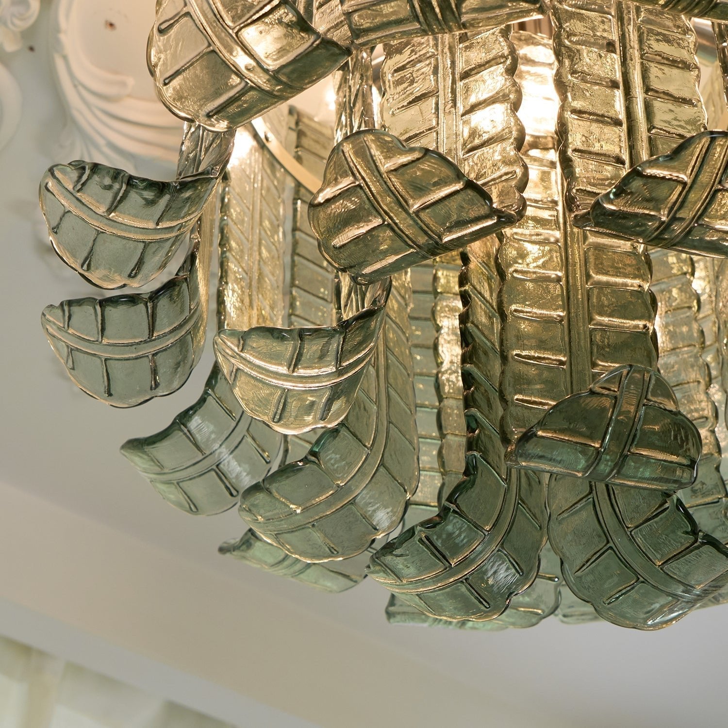 Aurora Ceiling Lamp Murano Glass Petal Vintage - Letslighting
