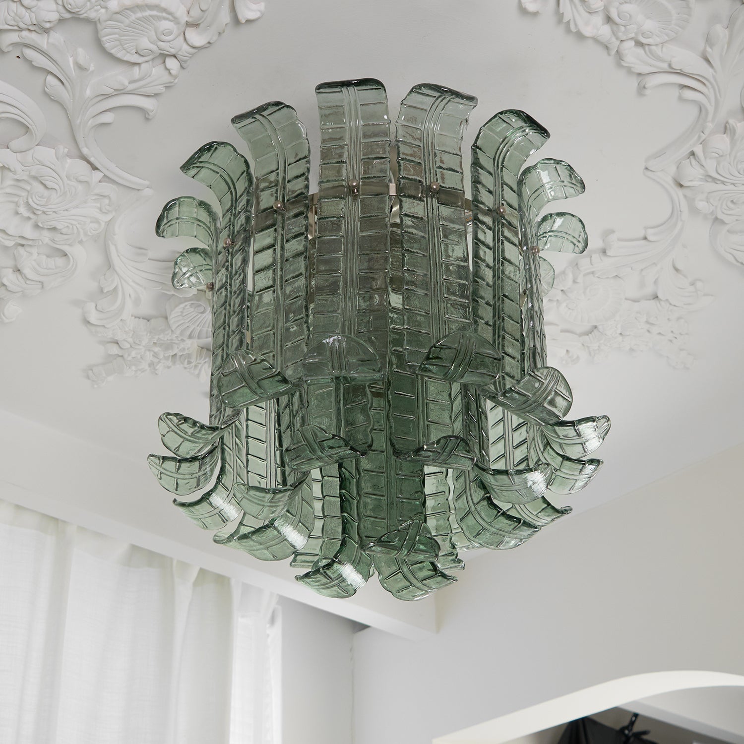 Aurora Ceiling Lamp Murano Glass Petal Vintage - Letslighting