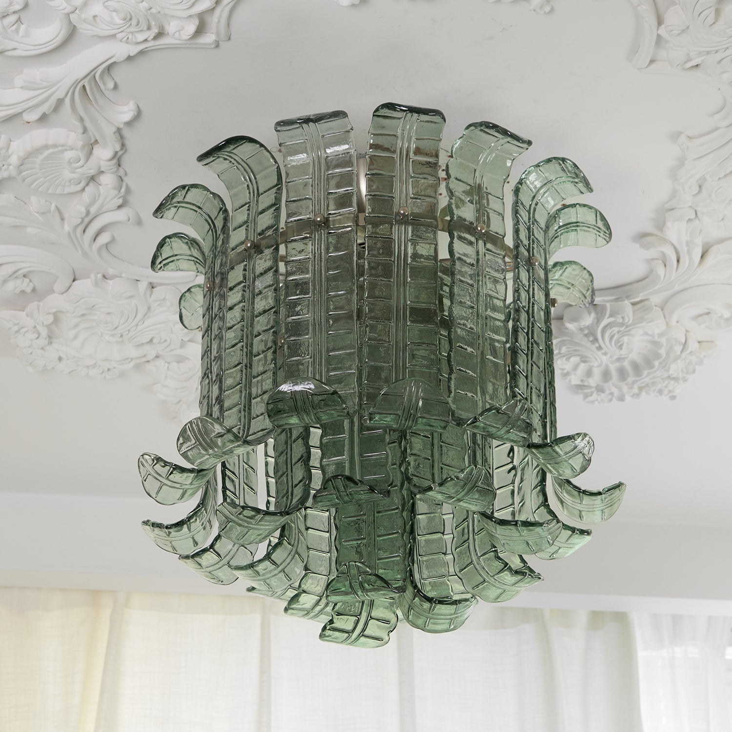 Aurora Ceiling Lamp Murano Glass Petal Vintage - Letslighting