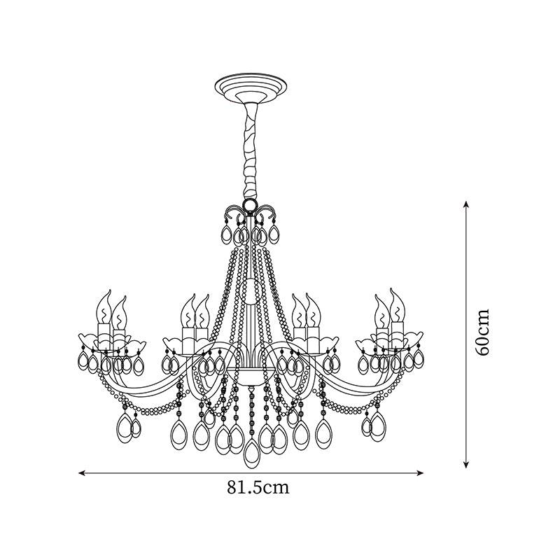 Elysion Gold Crystal Chandelier - Letslighting