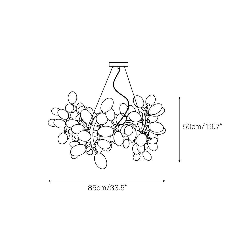 Cithaila Postmodern Luxury Bunch Glass Chandelier - Letslighting