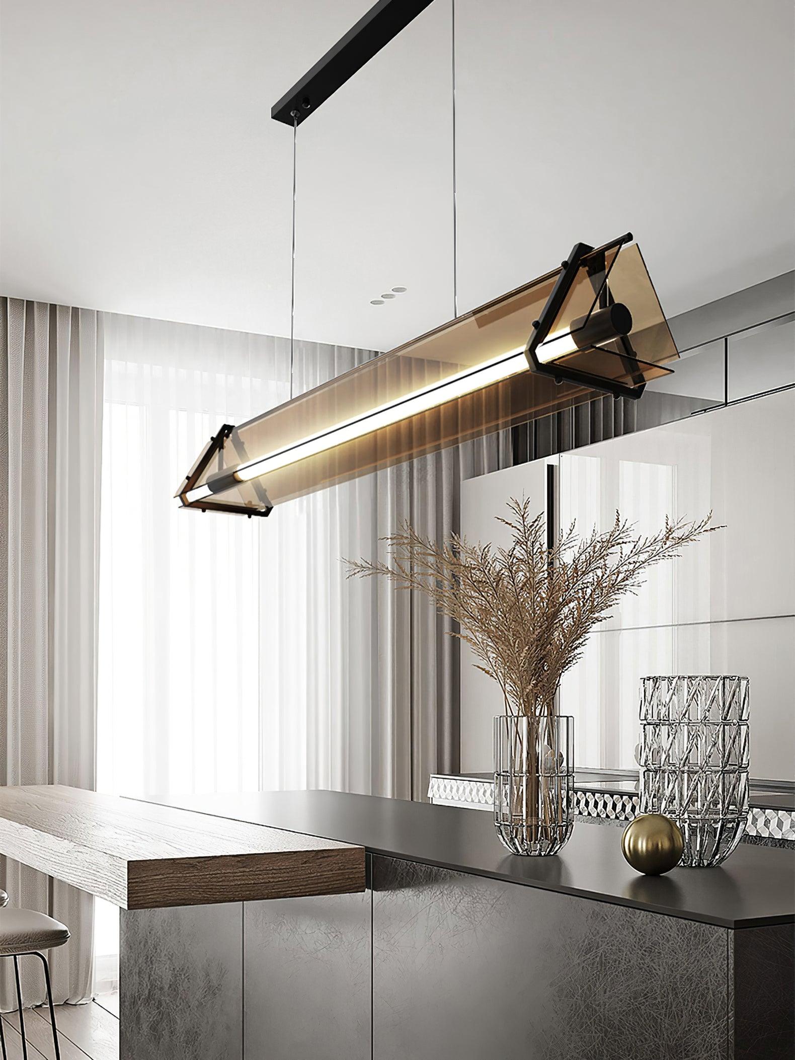 Lunaris Glass Minimalistic Pendant Light - Letslighting