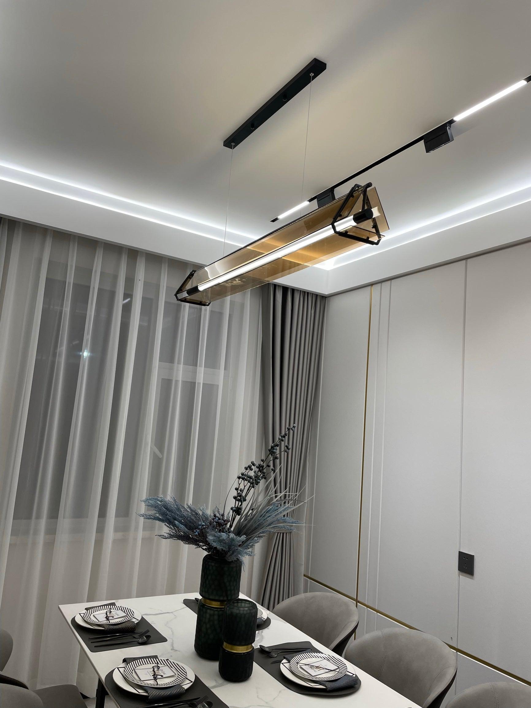 Lunaris Glass Minimalistic Pendant Light - Letslighting