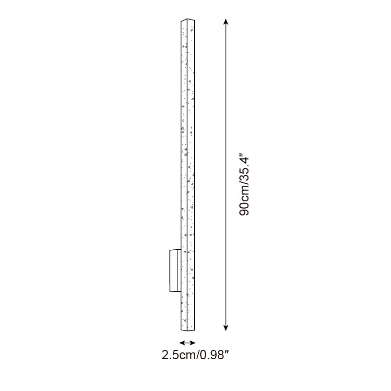 Opalyn Slim Travertine Wall Lamp
