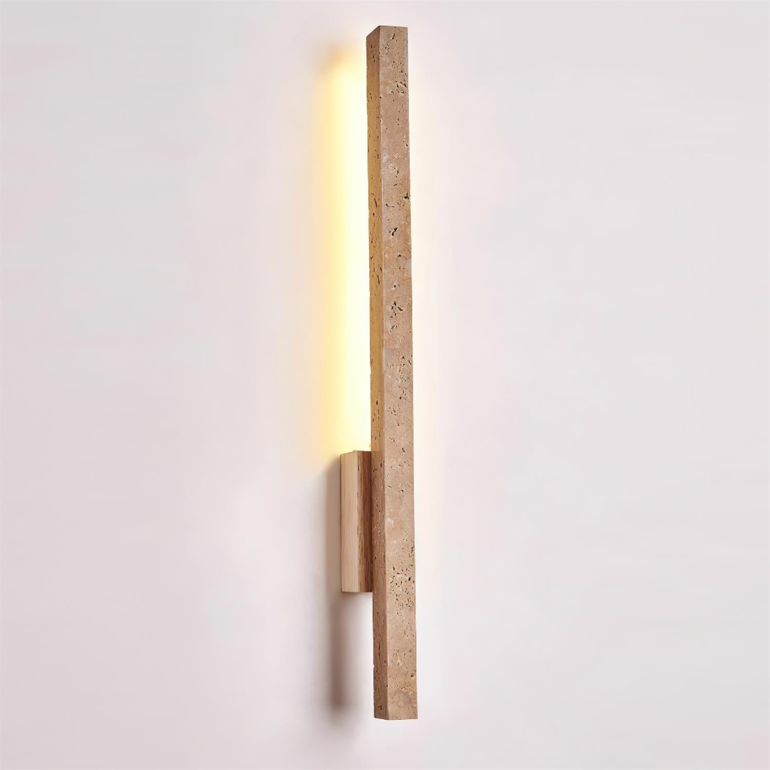 Opalyn Slim Travertine Wall Lamp