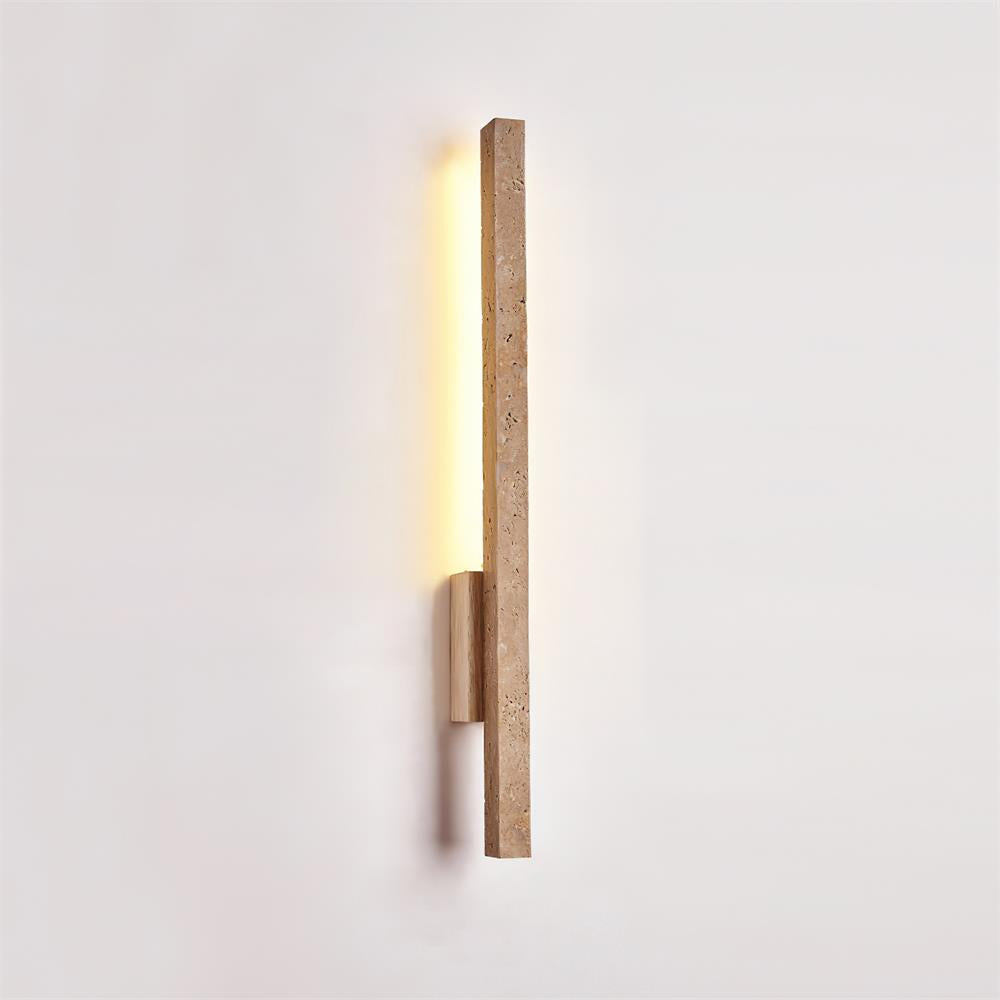 Opalyn Slim Travertine Wall Lamp