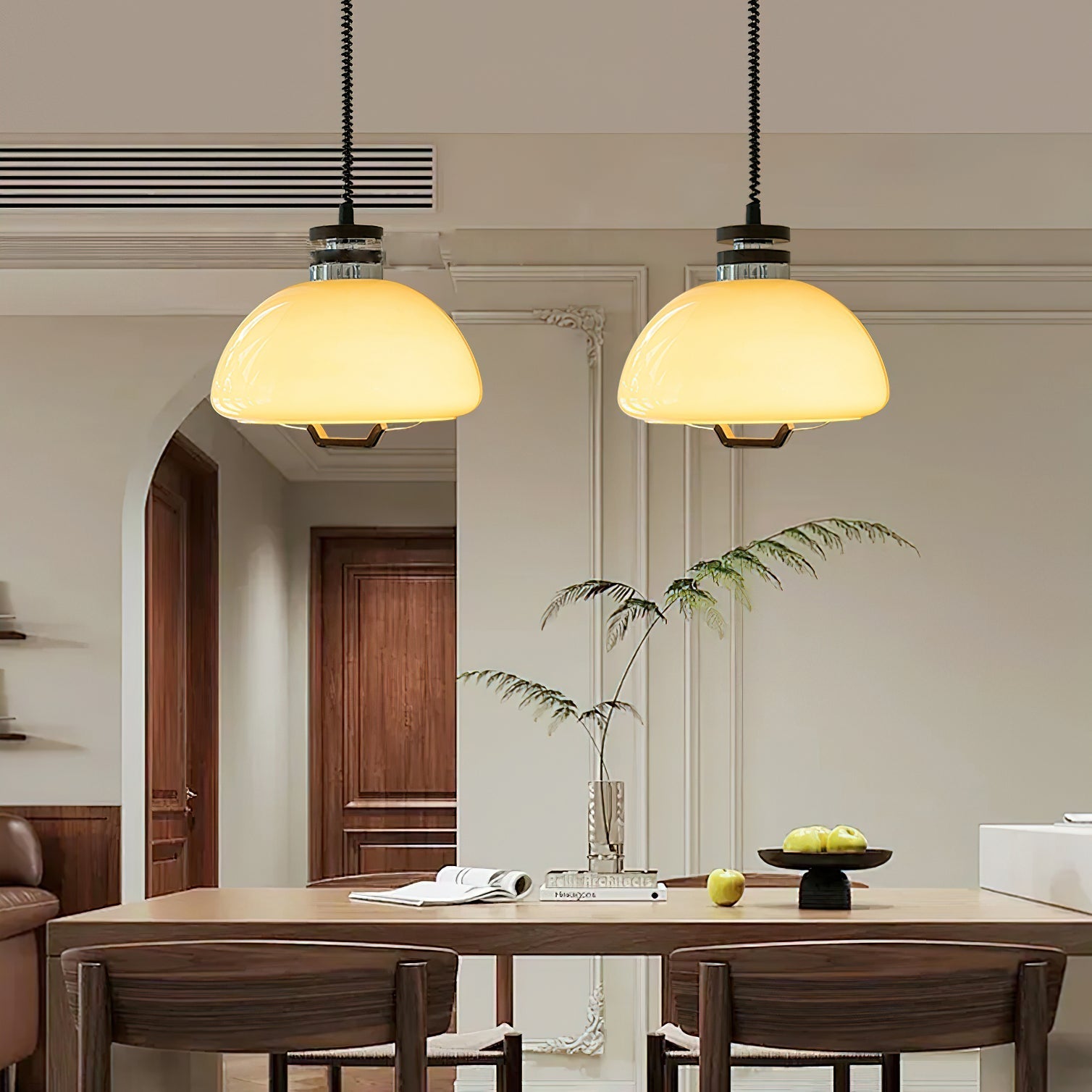 Avvinel Nordic Art Pudding Wood Pendant Light - Letslighting