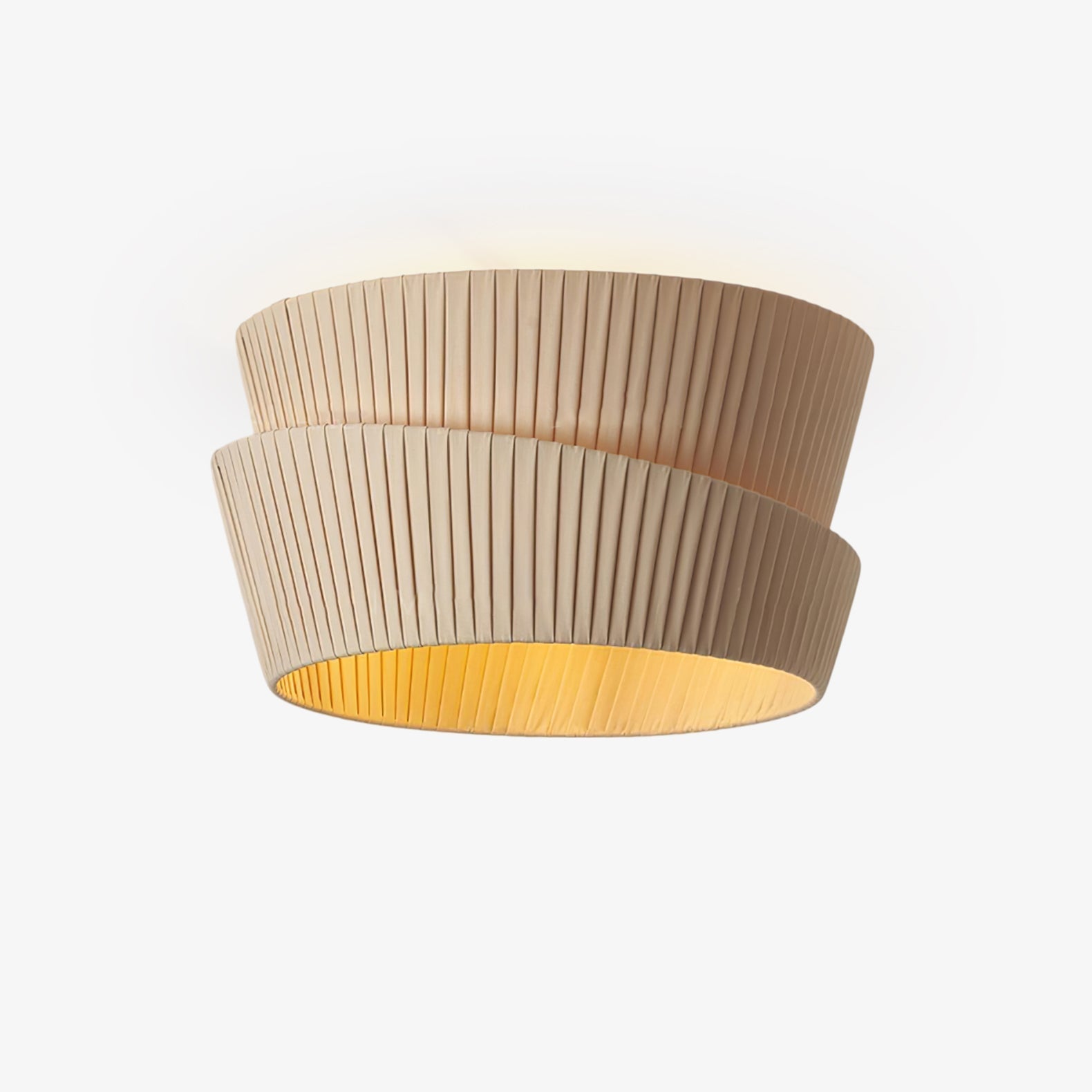 Zethayra Natural Unique Twist Fabric Ceiling Lamp - Letslighting