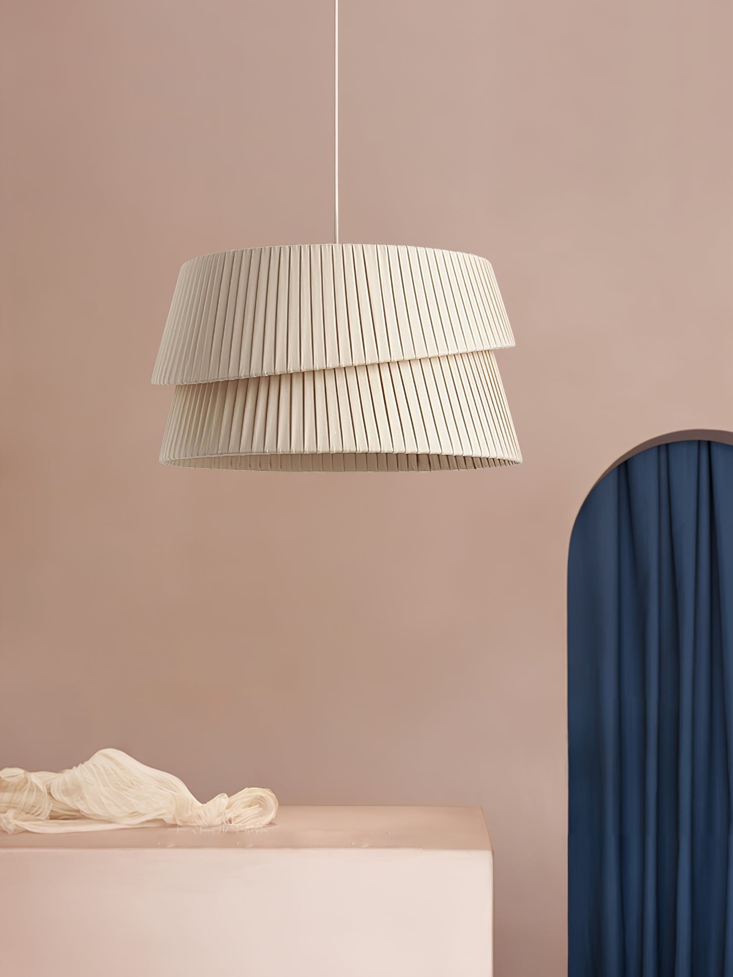 Ilira PremiumElegance Twist Fabric Pendant Lamp - Letslighting