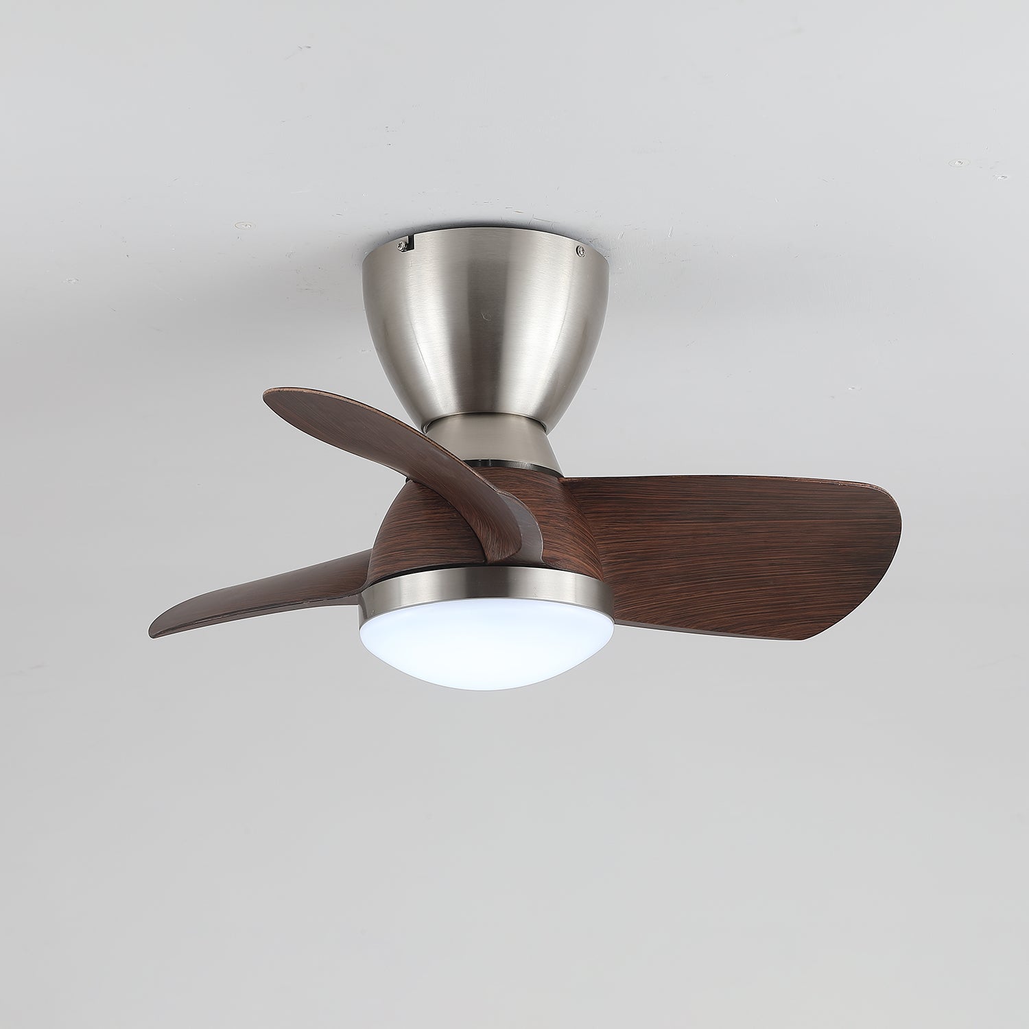 Elora Minimalist Brass Wood Ceiling Fan Light - Letslighting